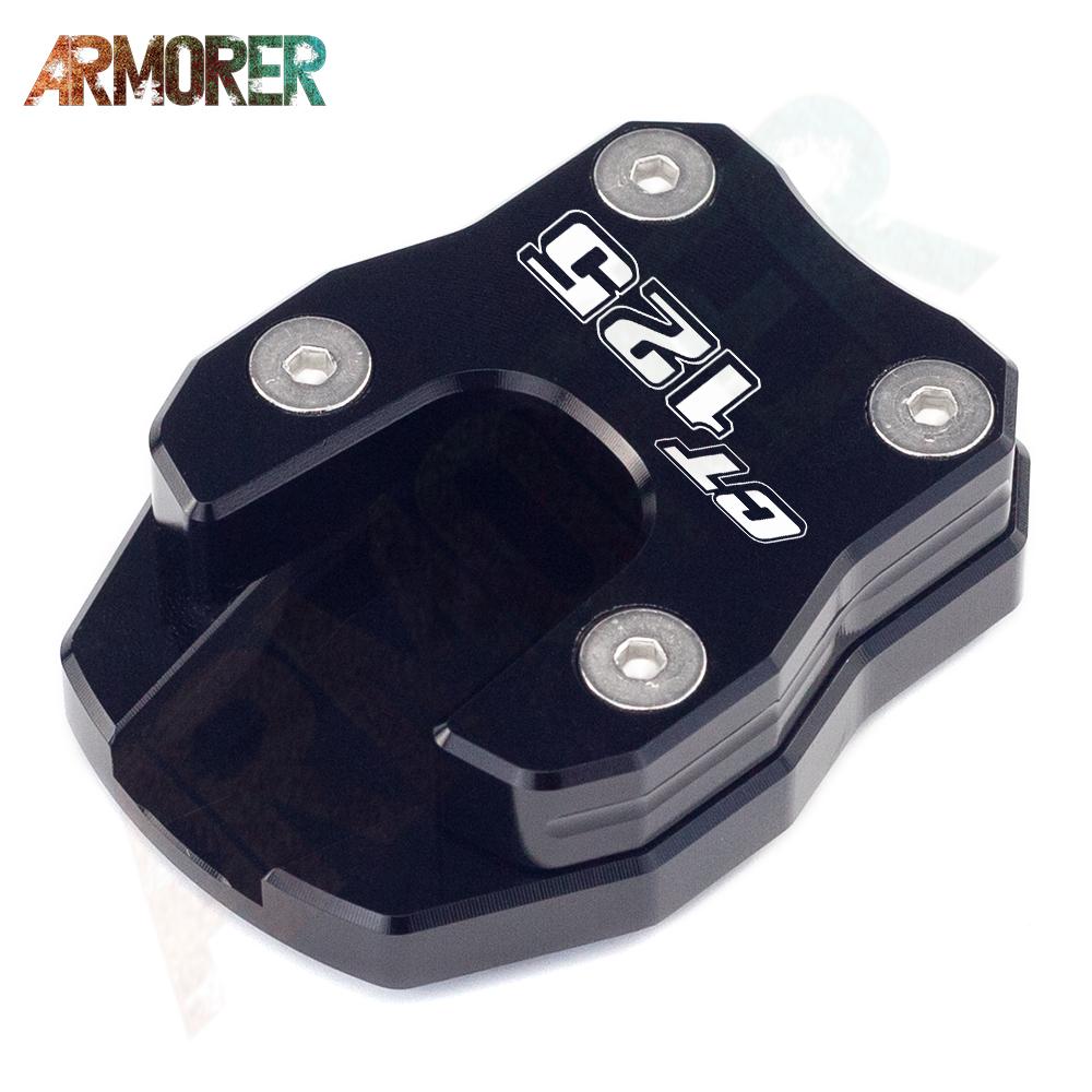 Kickstand Foot Side Stand Extension Pad Support Plate Enlarge Stand Motorcycle Accessories For HONDA CT125/ Hunter Cub -