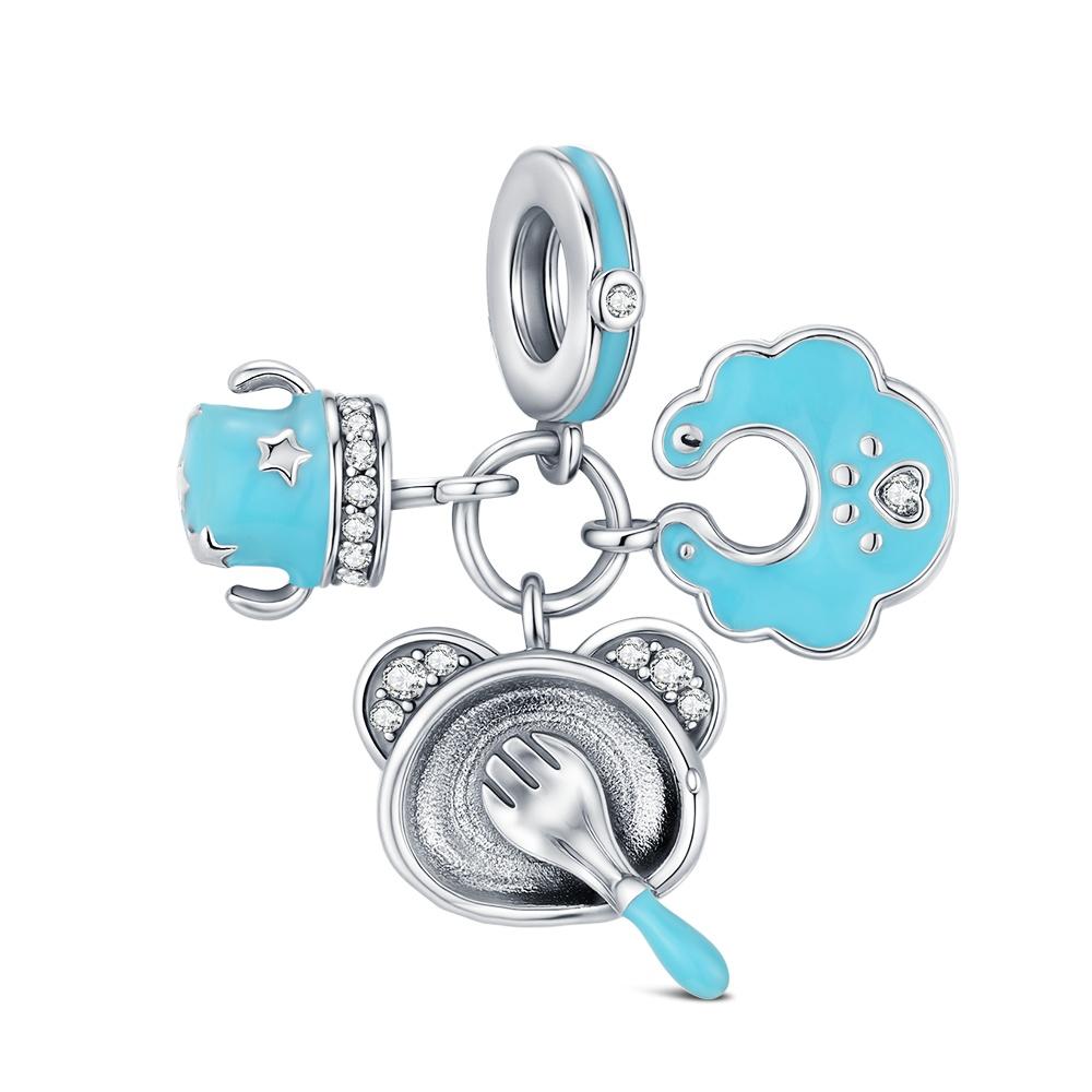 Charms for bracelet Silver 925 Bottle Car Bead Classic Jewelry For Women Diy Pendant Love Mother's Day Gift Heart bead Fashion