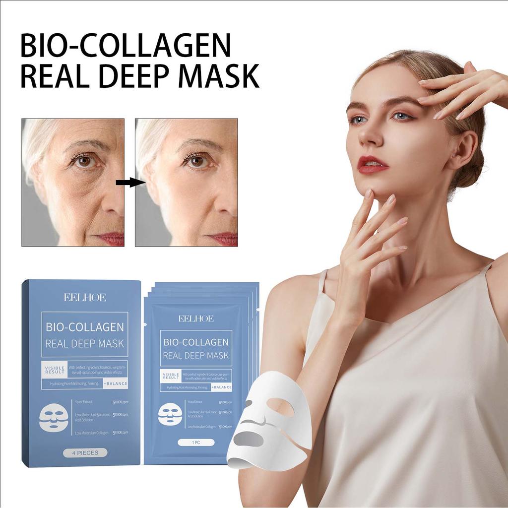 EELHOE Collagen Mask Hydrating Facial Skin Moisturizing Brightening Collagen Mask