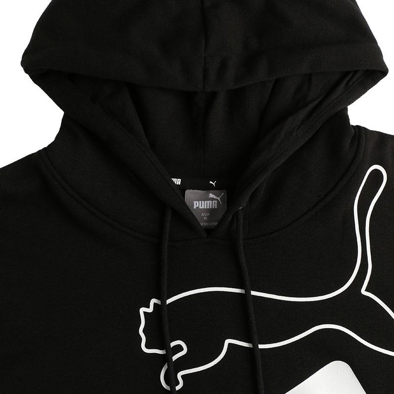 PUMA Big Logo Hoodie 'Black White' Men's 588667-01