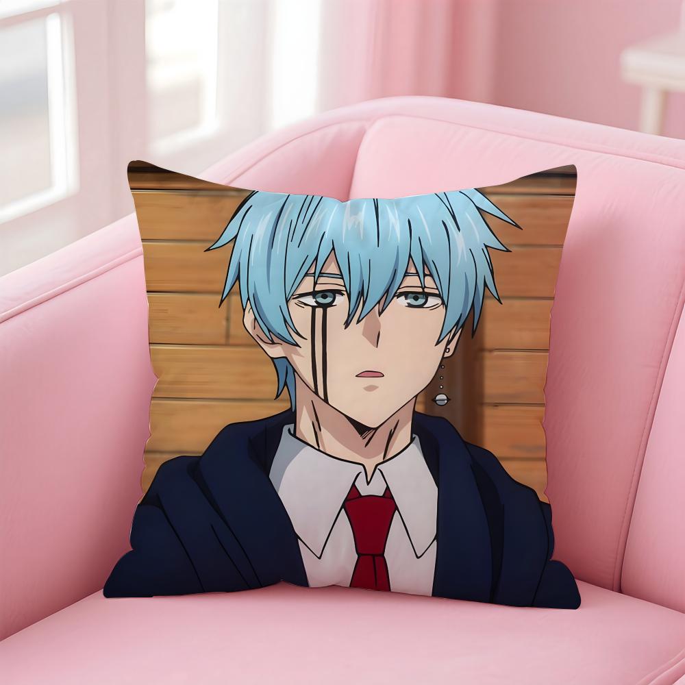 anime Mashle Magic and Muscles Cushion Cover Comfortable Reversible Pillow Cover Ideal for Car Sofa Bedroom & Beyond