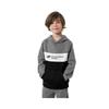 Sweat enfant - 4F - JBLM003 - Manches longues - Col capuche - Noir, Gris
