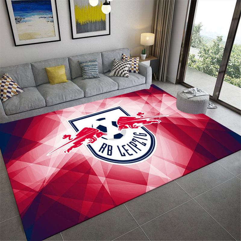 RB Leipzig Logo Carpet Rug for Living Room Bedroom Home Sofa Decoration,Kids Play Non-slip Floor Mat