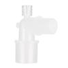 L Shaped Plastic Hose Connector Breathing Tube Connection Adapter for Ventilation Tube