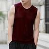 Übergroße, atmungsaktive, ärmellose Tanktops, Sommer, schnell trocknend, für Sport, Fitness, Herren, Weste, reine Farbe, Unterhemden