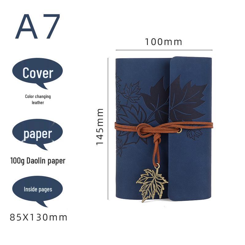 

Ретро Блокнот на трех кольцах с лентой-завязкой - Студенческий дорожный блокнот и альбом для марок Lined Daolin Paper