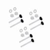 3 Pair White Toilet Tank Bolts Toilet Seat Screws Replacement  Toilet Water Tank Installation