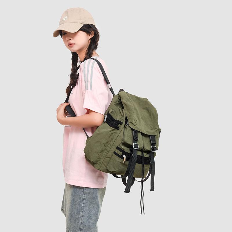 Zaino Scolastico Grande Capacità Zaino Femminile Tempo Libero Studente Classe Borsa Scolastica Zaino da Montagna all'Aperto Zaino da Viaggio Leggero Tendenza Sportiva