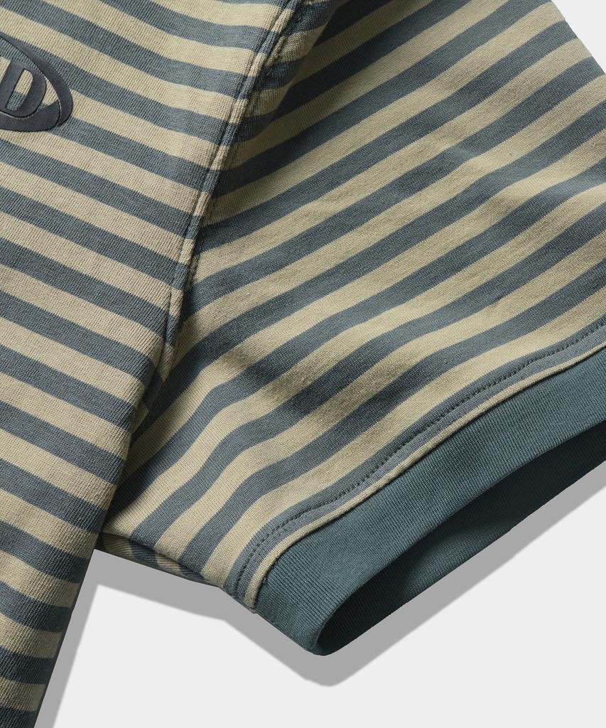 Dimiteulibeullaeg Vlad Blend Stripe Ringer Short Sleeve T-Shirt_Yellow & Green