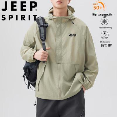 JEEP SPIRIT Men's Hooded Sun Protection Jacket
