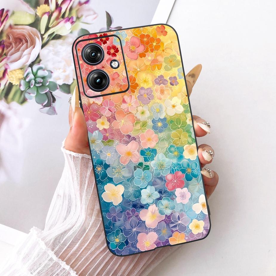For Motorola Moto G54 G84 Case Luxury Butterfly New Painted Cover Soft TPU Phone Case For Motorola G84 G 54 MotoG84 MotoG54 Bags