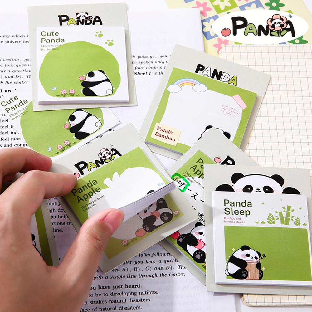 1 Piece Sticker Cute Panda Sticky Notes Memo Pads Office School Supplies Stationery