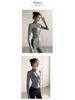 Women's Quick-Dry Yoga Suit: Stand Collar Jacket & Long Sleeve Top for Running & Pilates