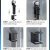 Heavy Duty 2in Trailer Hitch Storage Bracket 150lb Load Capacity for Secure Mounting and Easy Installation On Truck Beds