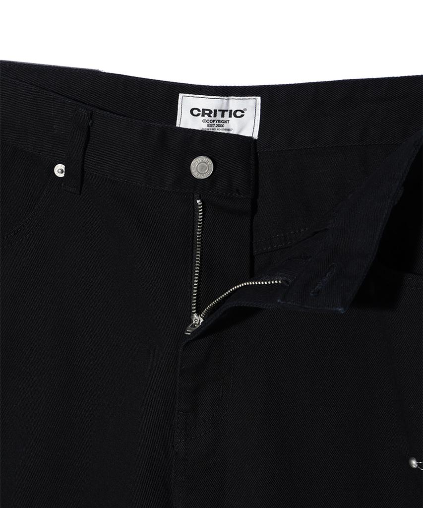 CRITIC Gothic Twill Bermuda Pants Black