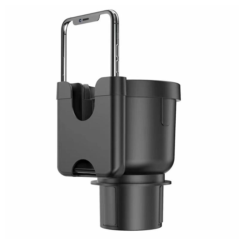 Portabicchieri per Auto 2 in 1 con Supporto Porta Cellulare Adattatore Espansore Portabicchieri Organizzatore Multifunzione per Bottiglie e Bicchieri