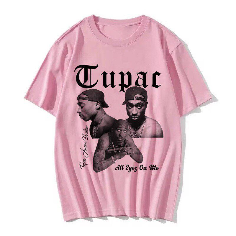 TUPAC Streetwear Harajuku T Shirts Women Harajuku Top Tees Female Tshirt Hip Hop Rapper Graphic Printed Casual Tshirt Clothes