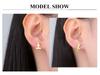 Cazador Mismatched Yoga Meditation Stud Earrings for Women Stainless Steel Asymmetric Piercing Earrings Jewelry Birthday Gift