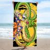 Dragon-Ball Anime Print Beach Towel, Large Soft Quick Dry Towel for Beach Camping Swimming