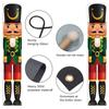Christmas Nutcracker Banner Christmas Porch Sign Decorations Outdoor Indoor Nutcracker Soldier Christmas Porch Signs Decor