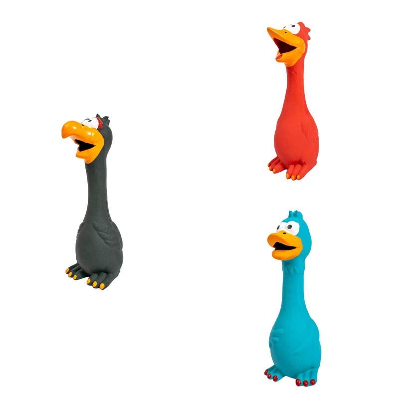 Latex Squeaky Chicken Pet Toy Bite-resistant And Teeth Grinding 75g