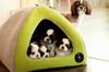 Bella Gray Quilted Dog Shed 40cm x 40cm