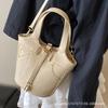 2025 new vegetable basket bag fashion casual hand carrying bucket bag retro niche design single shoulder messenger bag bag women