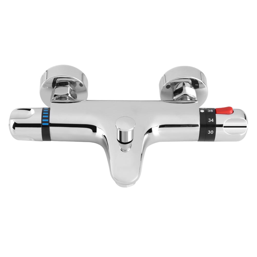 Thermostatic Mixing Valve Control Valve Thermostatic Shower Faucet Bathroom Mixer Tap Chrome Wall Mounted