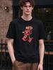 Unisex T shirt Funky Red Skull Print Casual Comfortable Soft Daily Top