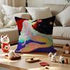 Neon Dream Cushion Cover Anti-dustmite Pillowcase Invisible Zipper Silky Short Plush Sofa Cushion Cover