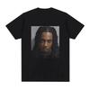 Męska koszulka z grafiką Playboi Carti Mugshot Moda Vintage Hip Hop Koszulki Bawełniana Krótki Rękaw Luźna Koszulka...