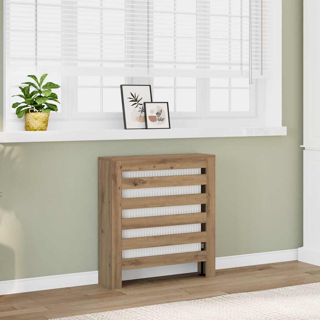 Radiator Cover Artisan Oak 78 x 20 x 82 cm Wood Based Material
