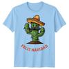 Cactus Feliz Navidad Christmas Holidays Unisexs TShirt Festive Sombrero Tee