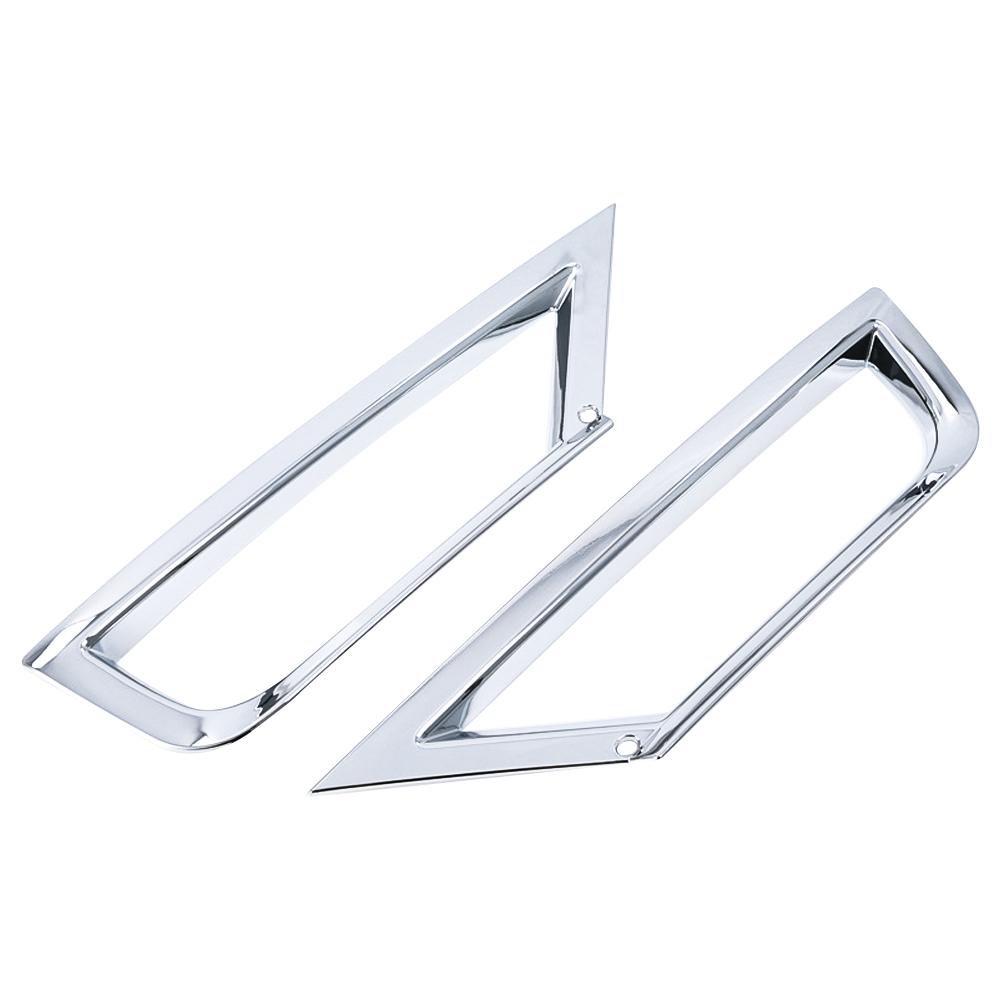 For Volkswagen T-ROC Troc 2018 - 2025 Fog Light Trim 2Pcs Front Fog Lamp Cover Grille Decoration Sticker Car Styling Accessories