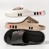 Ciabatte Estive Unisex - Comodi Sandali da Spiaggia in EVA con Stampa Monogramma, Ciabatte Casual a Fondo Spesso per Uso Esterno