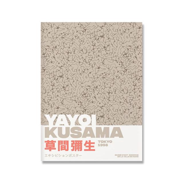 Abstract Yayoi Kusama Pumpkin Canvas Paintings Nordic Posters and Print Wall Art Picture for Living Room Wall Decoration Cuadros