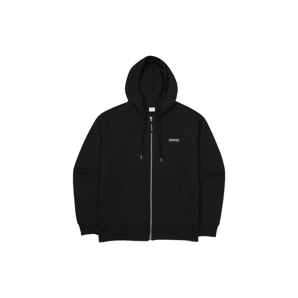Fila Loose Fit Hooded Zip Jacket Unisex Jackets Black FS2FTF1131X-BLK