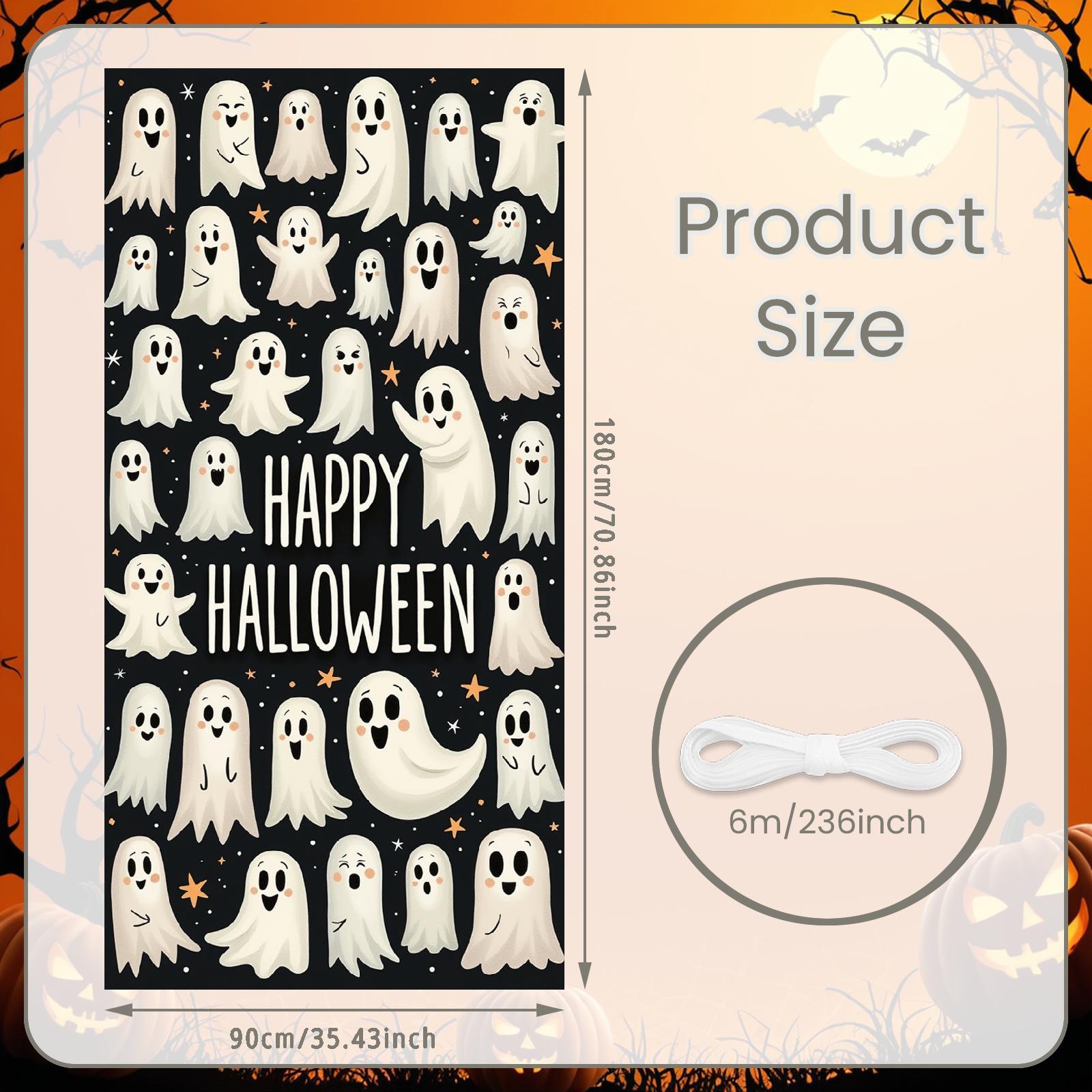 

Event Banner Starry Sky Halloween Banner Booo Banner Booo Slogan Cartoon Ghost For Room Decoration Event Decoration Party