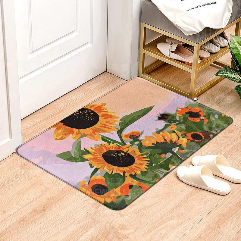 House Entrance Carpet Home Doormat Modern Nordic Style Room Bath Mat Foot Mat Bathroom Non-slip Mat Kitchen Water Absorption Mat