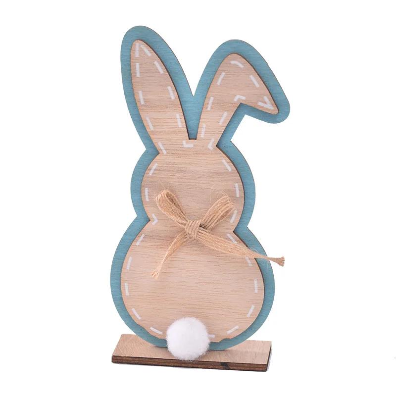 Ornament Exchange Home for Easter Dwarf Ornaments Rabbit Decoration Decorations Wooden Desktop Easter Couple Dancing Sculpture