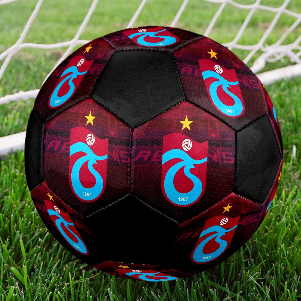 Trabzonspor FC Size 5 Soccer Ball, Machine-Stitched PVC, Durable & High Bounce, All Ages Fit, fan merchandise, matches & outdoor use.