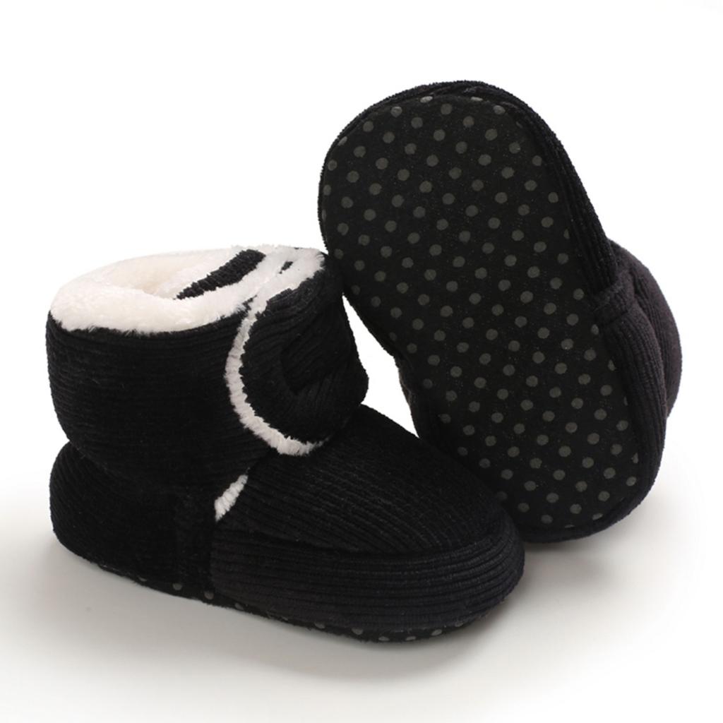 Baby Winter Baumwollschuhe Niedlich -Gefüttert Dick Warm Stiefelchen für Kleinkinder Jungen Mädchen