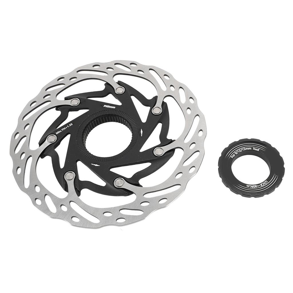 Bike Disc Brake Rotor Aluminium Alloy 140mm Bike Heat Dissipation Centerlock Disc Rotor