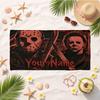 Horror Character (5) Custom Name Beach Towel Soft Towel Gift for Beach Pool Swimming Vacation