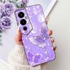 Für Tecno Pova 4 Pro Pova4 Elegantes Blumiges Katzen Handyhülle Für Tecno Pova 4 4Pro LG8n LG7n Klare TPU Silikon Weiche Hüllen Stoßfänger