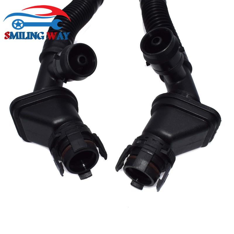 Breather Crankcase Vent Valve Hose Pipe To Intake - Cylinders For BMW X6 X5 550i 650i 750Li 750i GT xDrive Alpina B7 4.4L V8