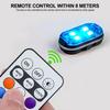 1/2/4/6/8Pcs Car Motorcycle Wireless LED Strobe Lights Decor Atmosphere Light with 8 Colors Rechargeable Lights Anti-Collision LED Warning Light