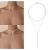 Fashionable Crystal Chain Long Necklace Classy Crystal Chain Choker Necklace Elegant Wedding Neckchain Jewelry for Women