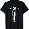 T-Shirt da Uomo Grafica Simbolo Sci con Diamanti Neri Doppi Retrò Regalo
