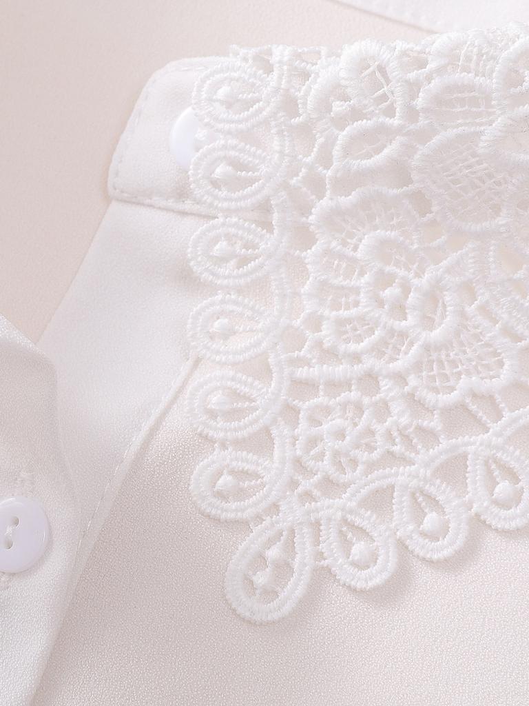 Autumn-winter Multi-functional Inner Collars—versatile, Simple Lace Embroidery New-style Shirt Fake Collars